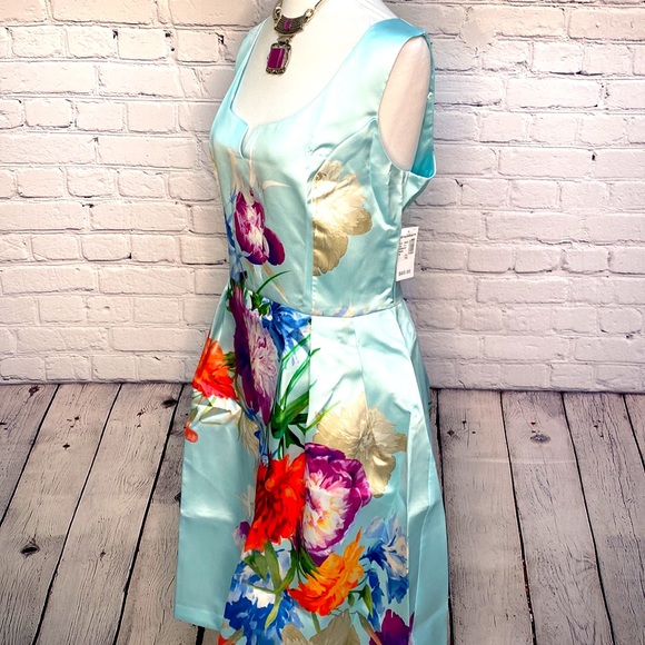 Luxe By Carmen Marc Valvo Satin Dress - Picture 3 of 7